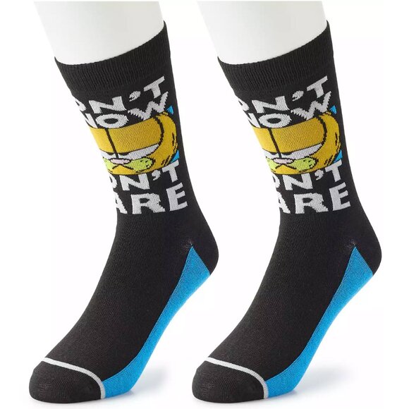 Nickelodeon Other - *3/$15* Men's Garfield "DON'T KNOW, DON'T CARE" Socks